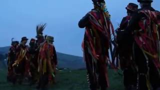 POWDER KEGS Whaley Bridge Morris Dancers  Dance in the Dawn  Windgather Rocks May Day 2017 [upl. by Otrebide630]