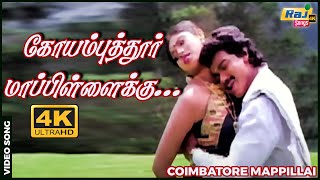 கோயம்புத்தூர் மாப்பிள்ளைக்கு Vijay  Sanghavi  Vidyasagar  C Ranganathan  Raj 4K Songs [upl. by Ahsienod725]