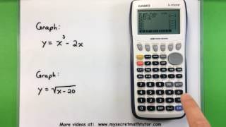 Basic Math  Graphing with a Casio fx9750GII Calculator [upl. by Ary]