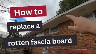 DIY Home repair tutorial How to Replace a rotten fascia board [upl. by Ecinnej163]