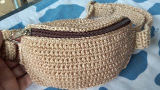 ¡Riñonera a Crochet 🧶 el MEJOR TUTORIAL 🤩 [upl. by Amaryl592]