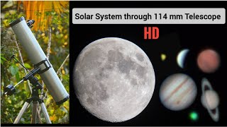 Solar System through my 114mm telescope 🔭 solarsystem astronomy telescope [upl. by Nollie]