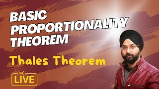 Thales Theorem  Basic Proportionality Theorem  Part 1  Class 10 by Gagan Sir [upl. by Caneghem549]