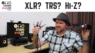 Beginner’s guide to connecting audio cables XLR TRS HiZ [upl. by Rebeh]