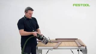 Festool TV Folge 78 DOMINO Verbindungssystem – Rahmenverbindung  stumpf und auf Gehrung [upl. by Lory]