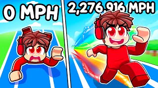 I Ran 2276916 MPH to be the FASTEST in Speed Simulator [upl. by Reivaz170]