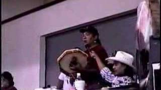 Native American Shoshone Paiute Indian signing  Round Dance [upl. by Wilone]