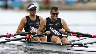 New Zealand gold in mens double sculls at Olympic rowing [upl. by Yorgos542]