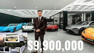 INSIDE A 9900000 LUXURY BALWYN HOME WITH YOUR DREAM CAR COLLECTION ON DISPLAY [upl. by Haret29]