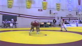 1986 York Event Match 1 130 kg Unknown vs John Klompmaker [upl. by Justino]