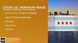 Minimum wage increasing for Cook County workers [upl. by Rillings]