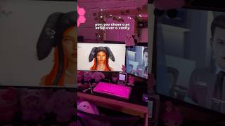 pc setup over vanity  gaming thesims4 gamingsetup sims4 [upl. by Hannus]