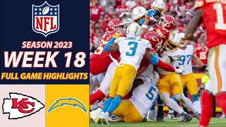 Kansas City Chiefs Vs Los Angeles Chargers FULL GAME Week 18NFL 2023 [upl. by Kared]