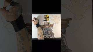 Little Nightmares Drawing Time Lapse littenightmares art drawing videogame creepy horrorgaming [upl. by Lifton75]