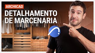 BIM para Interiores  Detalhamento de marcenaria modelando um armário em 10 min [upl. by Slinkman289]