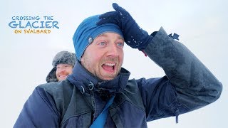 Wildlife Photography on Svalbard part 2  Behind the scenes crossing glacier snow shoes hiking [upl. by Yruam832]