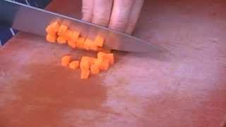 Basic Vegetables Cuts  Macedoine [upl. by Nawed]