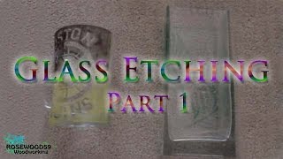 How To Do Glass Etching Part 1 [upl. by Constantina]