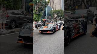 Pure Sound Pagani Huayra BC Roadster leaving W Hotel gumball3000 pagani huayrabcroadster [upl. by Podvin]