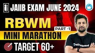 JAIIB RBWM Mini Marathon  Part  1  JAIIB Retail Banking and Wealth Management  By Rajeev Sir [upl. by Niwle]