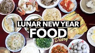 What I Ate in a Day Lunar New Year Seollal Edition [upl. by Yhtamit]