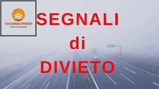 Segnali di Divieto  prima parte [upl. by Dot]