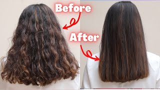 How I Style My Frizzy Hair  How To Straighten Your Hair [upl. by Margalo]