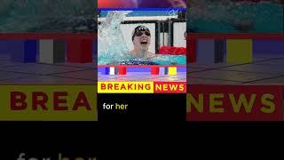 Katie Ledecky wins gold in 1500m freestyle with new Olympic record shorts katieledecky [upl. by Eimarej]