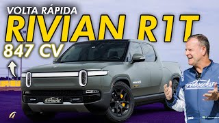 A PICAPE MAIS RÁPIDA DO MUNDO NA VOLTA RÁPIDA Rivian R1T de 847 cv encara a pista com Rubinho [upl. by Wetzell]