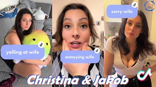 1 Hour Christina and Jakob TikToks 2022  Funny TikTok Compilation of Christina and The Dane 2022 [upl. by Aeel85]