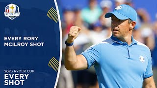 Every Rory McIlroy Shot  2023 Ryder Cup [upl. by Adivad481]