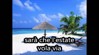 SANDRO GIACOBBE SARA LA NOSTALGIA lYRICS [upl. by Magdalen337]