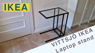 VITTSJÖ Laptop stand from IKEA Metal and glass Assembly StepByStep guide and instructions [upl. by Collimore]