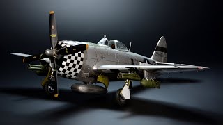 P47 Thunderbolt Bubbletop  No airbrush  Tamiya 172  Aircraft Model [upl. by Nnaecyoj]