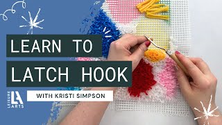 Learn to Latch Hook with Leisure Arts Latch Hook Kits [upl. by Aivato]