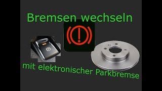 Bremsenwechsel mit elektronischer Parkbremse  Handbremse by DC Motors [upl. by Cassius]