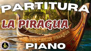 🎼 Partitura LA PIRAGUA  Piano  Partituras Viktor Henao [upl. by Alolomo169]