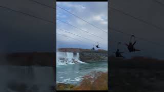 Zipline in Niagara Falls niagarafalls zipline ontario [upl. by Even]