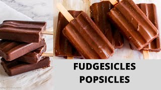 Homemade Fudgesicles RECIPE FUDGE POPS [upl. by Vincenz]