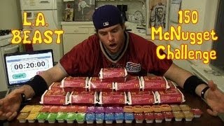 LA BEAST vs 150 MCDONALDS CHICKEN MCNUGGETS [upl. by Yerrok]