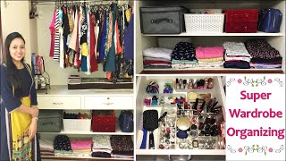 Indian Wardrobe Organization Ideas  Space Saving Ideas  Women Closet Organization Ideas [upl. by Atineb622]