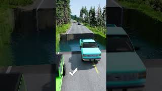 Cars vs massive water pit 14  BeamNG drive  beamngdrive carsvsmassivepotholespart2 automobile [upl. by Guinevere386]