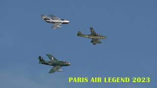 Meeting aérien Paris Villaroche Air Legend 2023 le retour du Me 262 [upl. by Ehtylb]