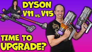 Dyson V15 Detect vs Dyson V11 Animal   Review amp Demo [upl. by Afital]