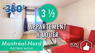 Réalité virtuelle appartement à louer  Apartment for rent  MontréalNord 3 ½ BonsLocatairescom [upl. by Powder293]