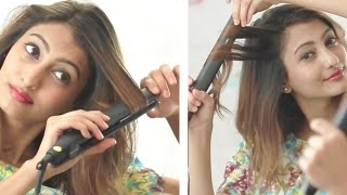 How To Straighten Hair And Get Soft Curls With A Hair Straightener [upl. by Alemap]