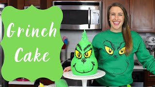 How to Make A Grinch Cake  CHELSWEETS [upl. by Ivgnout]