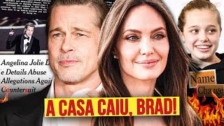 BRAD PITT vs ANGELINA E FILHOS O fim do império Hollywoodiano [upl. by Guthrie]