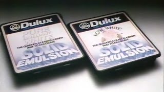 Dulux Advert Solid Emulsion 1985 [upl. by Yddor426]