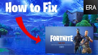 How to fix Login Failed quotUnable to login to Fortnite Serversquot screen 2023 Project Era [upl. by Egidius]